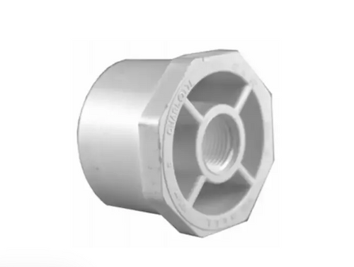 Charlotte Pipe PVC 02108 0600HA 3/4 By 1/2 Inch PVC Reducing Bushing Spigot By FemaleThem over