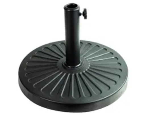 Patio Premier - 26lb 18" Weston Composite Umbrella Stand - Black BOX DAMAGED