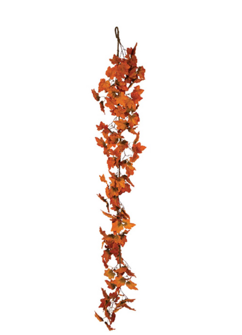 Celebrations Maple Leaf Garland – 1.97" Leaves, Vibrant Fall Colors, Indoor/Covered Outdoor Decor, Easy Autumn Decorating Celebrations Maple Leaf Garland – 1.97" Leaves, Vibrant Fall Colors, Indoor/Covered Outdoor Decor, Easy Autumn Decorating
