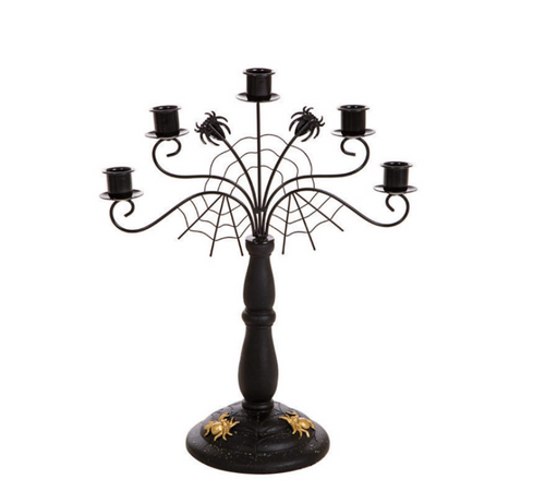Celebrations 14" Spider Web Candle Holder – Metal Halloween Decor, Gothic Fall Accent, Spooky Table Centerpiece, Indoor/Outdoor Display Celebrations 14" Spider Web Candle Holder – Metal Halloween Decor, Gothic Fall Accent, Spooky Table Centerpiece, Indoor/Outdoor Display