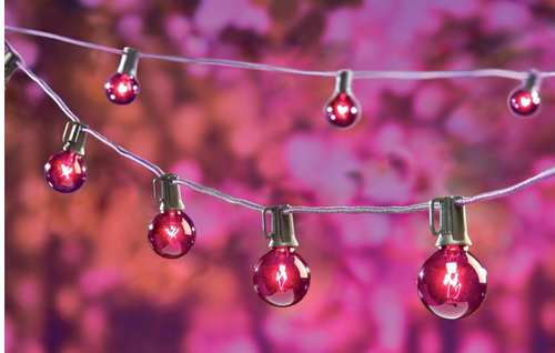 Celebrations Purple Prelit Globe Lights – Braided Wire, End‑Connect Feature, 6" × 12" × 6" Spacing, Halloween Decor (Box Damaged, Item New) Celebrations Purple Prelit Globe Lights – Braided Wire, End‑Connect Feature, 6" × 12" × 6" Spacing, Halloween Decor (Box Damaged, Item New)