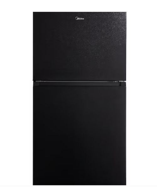 Midea Fingerprint Resistant 18.1-cu ft Top-Freezer Refrigerator ( Black