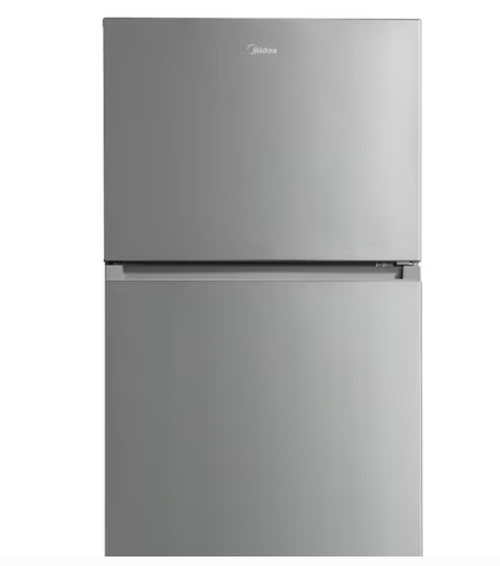 Midea Fingerprint Resistant 18.1-cu ft Top-Freezer Refrigerator ( Stainless Steel )
