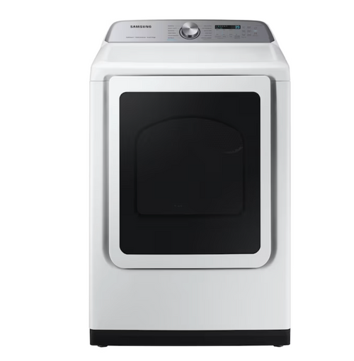 Samsung Extra Large Steam Cycle Vented Electric Dryer – White, Wi‑Fi Connected, Steam Sanitize+, Sensor Dry, Vent Monitoring, SmartThings Compatible Samsung Extra Large Steam Cycle Vented Electric Dryer – White, Wi‑Fi Connected, Steam Sanitize+, Sensor Dry, Vent Monitoring, SmartThings Compatible