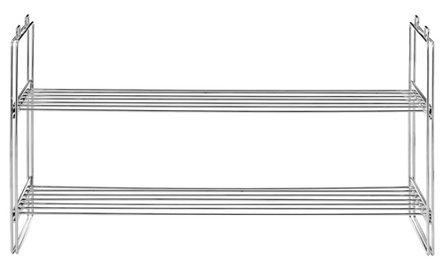 Supreme Shelving Collection 30" × 16.63" Stackable Closet Shelves – Chrome Metal, No-Tools Assembly, Modular Storage Rack