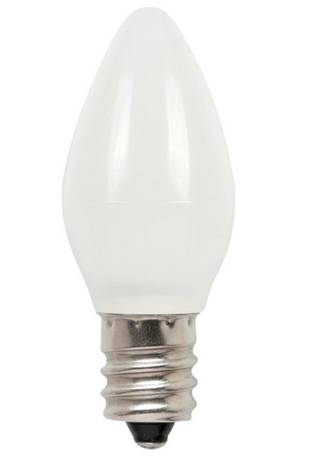 Westinghouse C7 LED Night Light Bulbs – E12 Candelabra Base, 4W Equivalent, Cool White, 2-Pack (45108)