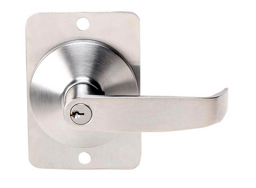 Tell Cortland Satin Chrome Entry Lever – Commercial ADA Compliant 2-Inch Door Fit, Exit Device Trim, BOX DAMAGED – NEW ITEM