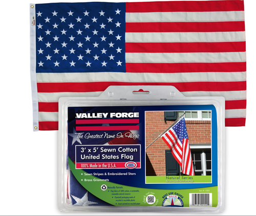 Valley Forge Best USA Flag 5 ft. W X 3 ft. L