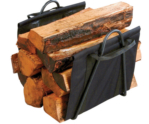 Panacea Black Matte Steel Log Carrier