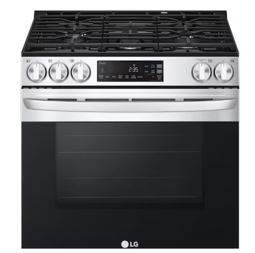 LG 30-in 5 burners 5.8-cu ft Slide-In Natural Gas Range ( PrintProof Stainless Steel )