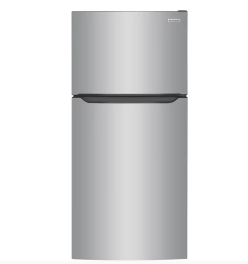 Frigidaire 20-cu ft Standard-Depth 30-in Wide Top-Freezer Refrigerator ( Fingerprint Resistant Stainless Steel ) Garage Ready