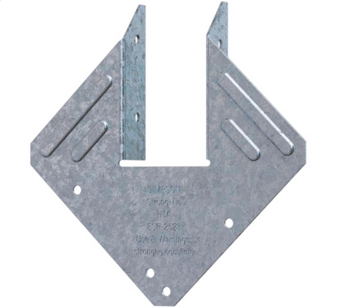 Simpson Strong-Tie 4 in. H X 4 in. W 18 Ga. Galvanized Steel
