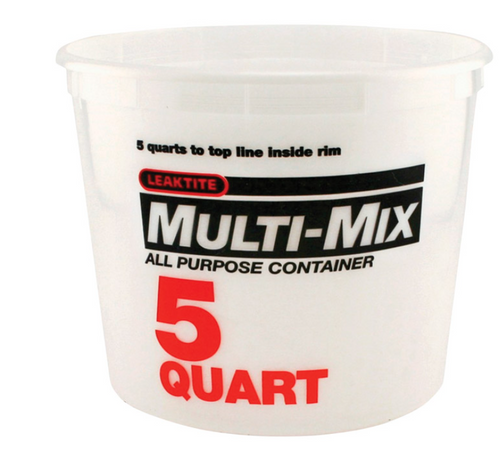 Leaktite Clear 5 qt Multi-Mix Container