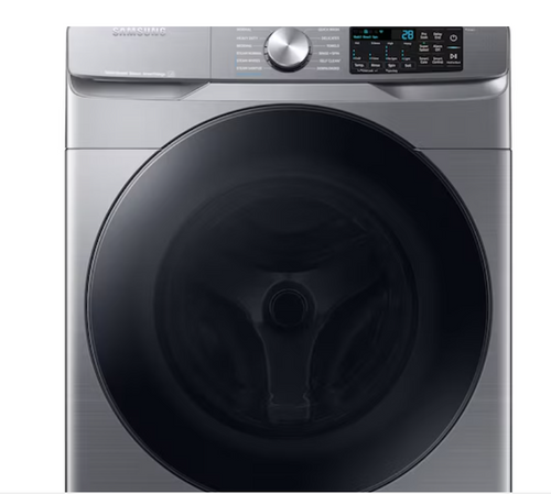 Samsung 4.5-cu ft High Efficiency Stackable Steam Cycle Smart Front-Load Washer (Platinum)