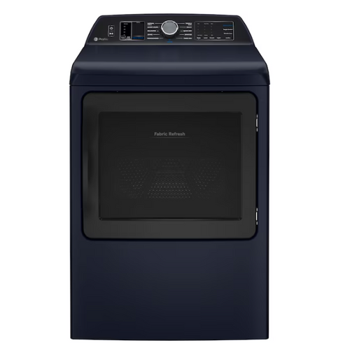 GE Profile 7.3-cu ft Vented Electric Dryer with Steam Cycle ( Sapphire Blue