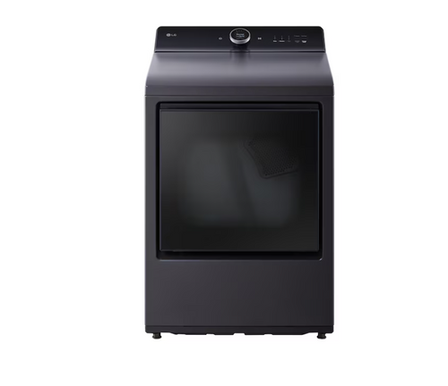 LG 7.3-cu ft Vented Electric Dryer with Steam Cycle ( Matte Black )