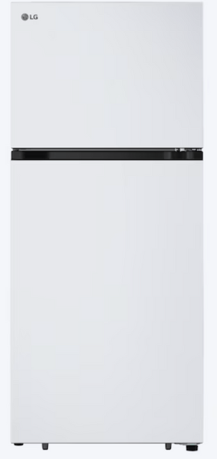 LG 17.5-cu ft Standard-Depth 28-in Wide Top-Freezer Refrigerator ( White ) Garage Ready ENERGY STAR Certified