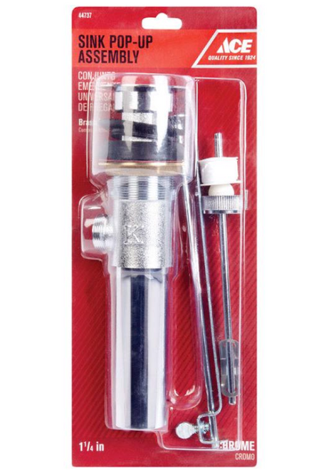 Ace 1-1/4 in. Polished Chrome Pop-Up Drain Assembly