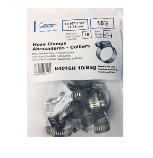 HOSE CLAMP SAE 16 10PK