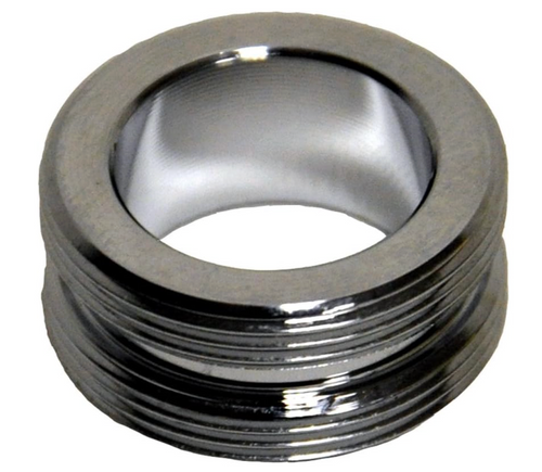 DANCO 10525 Male/Male Faucet Aerator Adapter 55/64"-27 x 55/64"-27, Chrome-Plated Brass, Lead-Free, Easy Install (1-Pack)