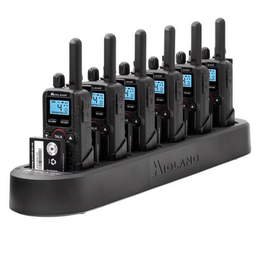 Midland - BIZTALK BR180X6BGC 4-Channel Two Way Radio Bundle Pack - Black