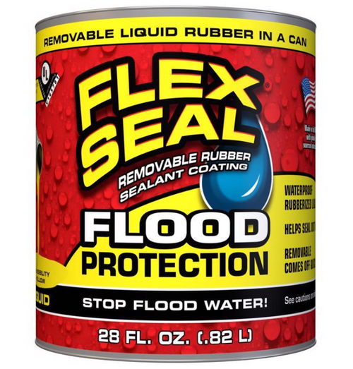 Flex Seal Family of Products Flood Protection Yellow Liquid Rubber Sealant Coating 28 oz