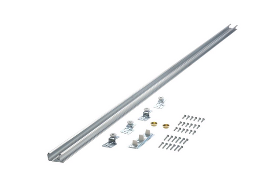 Ace 72 in. L Gray Steel By-Pass Door Hardware Set 1 pc