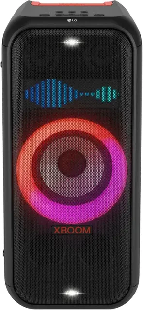 Alien Pro AP-V5 TWS Bluetooth Party Speaker with Dual 12 In. Subwoofers, Karaoke, FM Tuner, USB/AUX, RGB Lights
