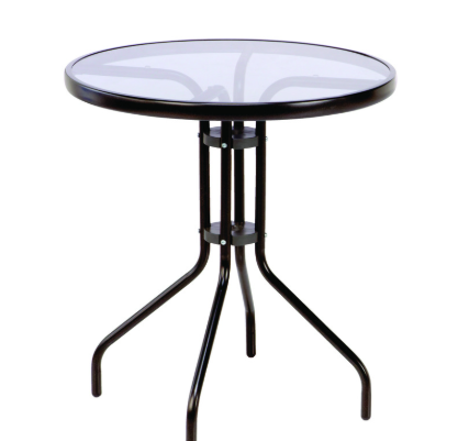 Rio Brands Hadley Black Round Bistro Table