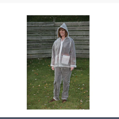 THREE PIECE RAIN SUIT, 3X-LARGE VINYL, CLEAR