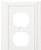 allen + roth Wood Architectural 1-Gang Standard Toggle/Duplex Wall Plate,