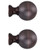 allen + roth 2-Pack Oil Rubbed Bronze Steel Curtain Rod Finials