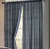 allen + roth 84-in Navy Linen Room Darkening Interlined Back Tab Single Curtain Panel