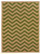 Linon Collection Innovations Reversible Outdoor Rug Green Chevron, 6'6" x 9'6"