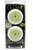 The Skrapr Glowr 2-1/2 in. Reflective Green Plastic Screw-On Marker Discs 2 pc