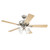 Westinghouse Lighting 7235900 Swirl Indoor Ceiling Fan with Light, 52 Inch, Brushed Nickel