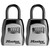 Master Lock Lock Box, Resettable Combination Dials, 2 Pack, Black and Grey