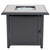 Style Selections 30-in W 40000-BTU Dark Gray Charcoal Tabletop Steel Propane Gas Fire Pit Table