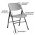 Gray Home Decor Commercial Standard Folding Chair with Solid Seat