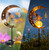 Animal Fairy Moon Solar Light Lawn Outdoor Ornament Creative Decorative Iron Hollow Crack Ball Lamp Angle Art Led Sunlight New