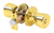 Tell Alton Bright Brass Entry Knobs 1-3/4 in.