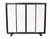 Style Selections 38.97-in Black/Powder Coated Steel 1-Panel Flat Twin Fireplace Screen