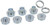 Milescraft TurnLock Router Bushing Set 9 pc