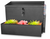 Wall Mount Mailbox with Locking Door, Decor Shelf & Outgoing Mail Slot – Large Capacity Galvanized Steel, 17"x12.5"x4", Black