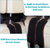 Cobee 4Pcs Car Seat Back Storage Hooks, Headrest Hooks for Purses, Phones - Double Hooks, Black