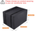 Window Air Conditioner Cover Outdoor, Luxiv Outside Window AC Unit Cover Black Dust-proof Waterproof Outdoor AC Protection Insulation Defender (21Wx16Dx15H)