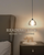 Crystal Pendant Lights for Kitchen Island & Bedside Apple-Shaped Frosted Crystal Shade | Adjustable Height | Easy DIY Installation
