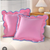 Zeeinx Scalloped Throw Pillow Covers 18x18 Set of 2 Decorative Pillow Covers Soft Cotton Pillow Covers for Couch Bed Living Room Outdoor Pillow,Beige