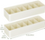 NiHome Tea Bag Organizer with 5 Adjustable Compartments for Tea Bags, Sugar Packets, Creamers, Small Items, Customizable Compact Box Holds Up to 40 Packets for Drawers, Cabinets, Countertops (2PCS)