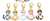 DoreenBeads Stitch Markers for Crocheting and Knitting, Alloy Enamel Crochet Marker Crochet